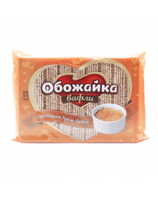 Waffeln "Obozhajka" mit Creme-Brûlée-Geschmack